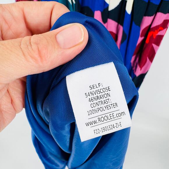 NWT Roolee Mom Dress Floral Print Nursing Friendly Midi Short Sleeve Size Large - Picture 9 of 12